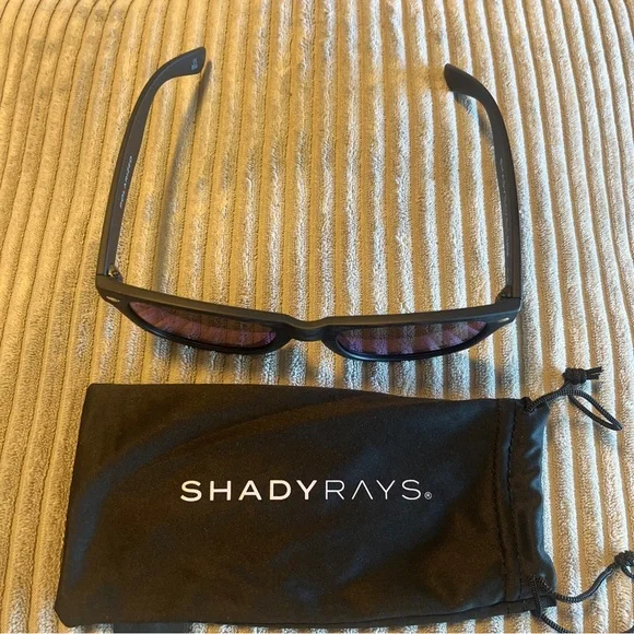 Shady Rays Classic Timber Black Emerald Polarized Square Sunglasses CL-31 - Picture 5 of 8